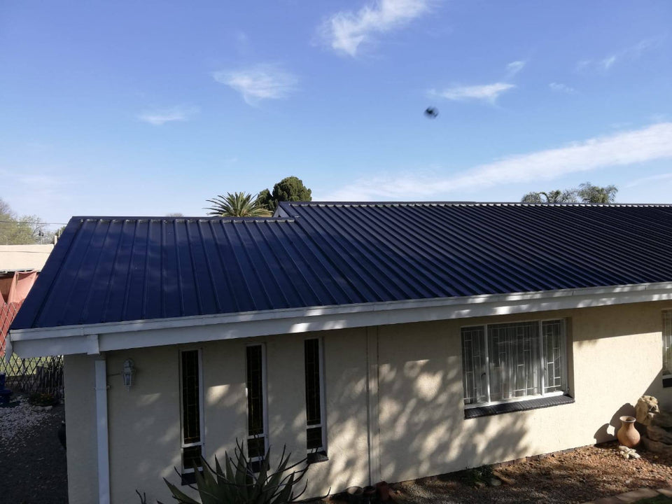Black SM-Rib Metal Roof Panels – Standard Rib Steel Roofing Sheets ...