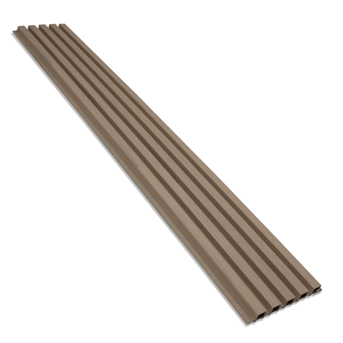 Narrow 5-Strip Maple Composite Siding Panels - 1