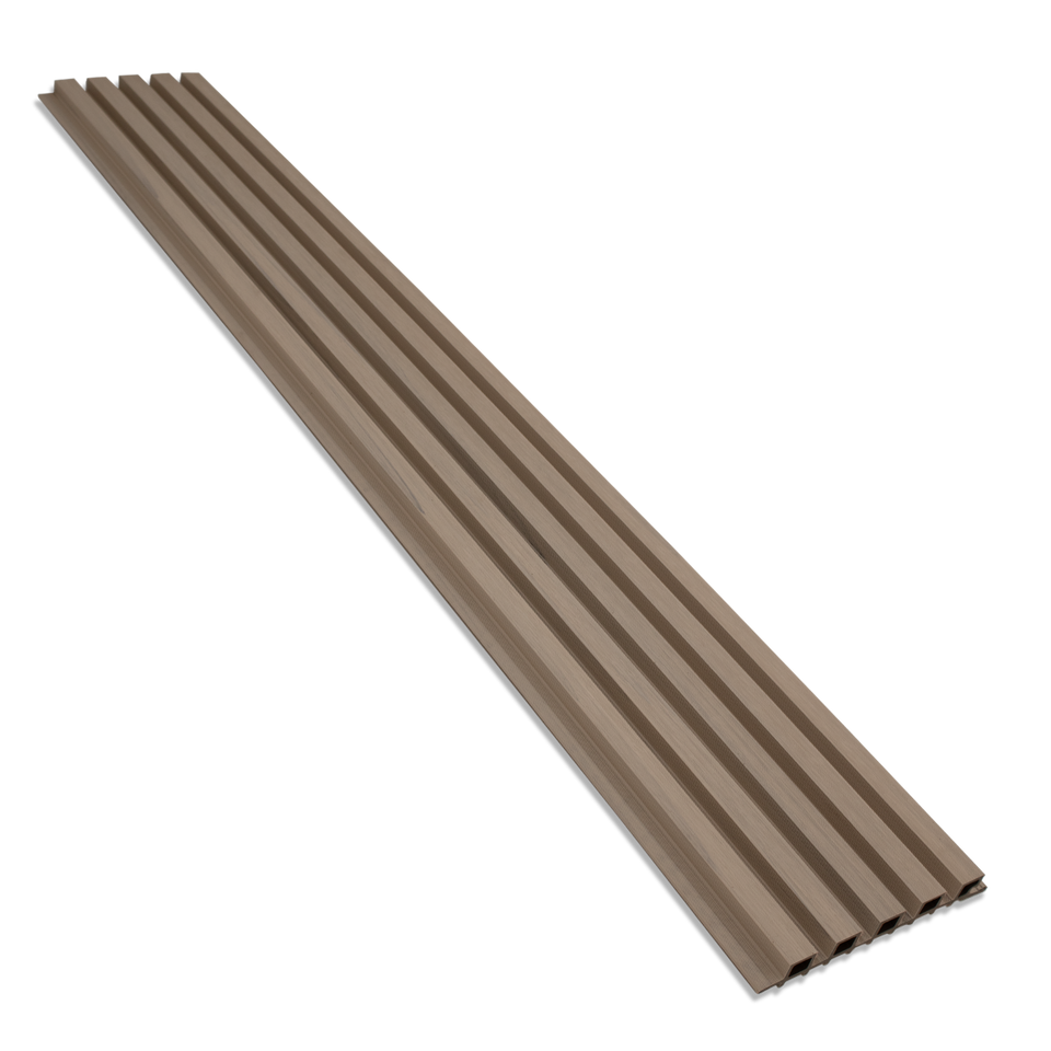 Narrow 5-Strip Maple Composite Siding Panels - 1