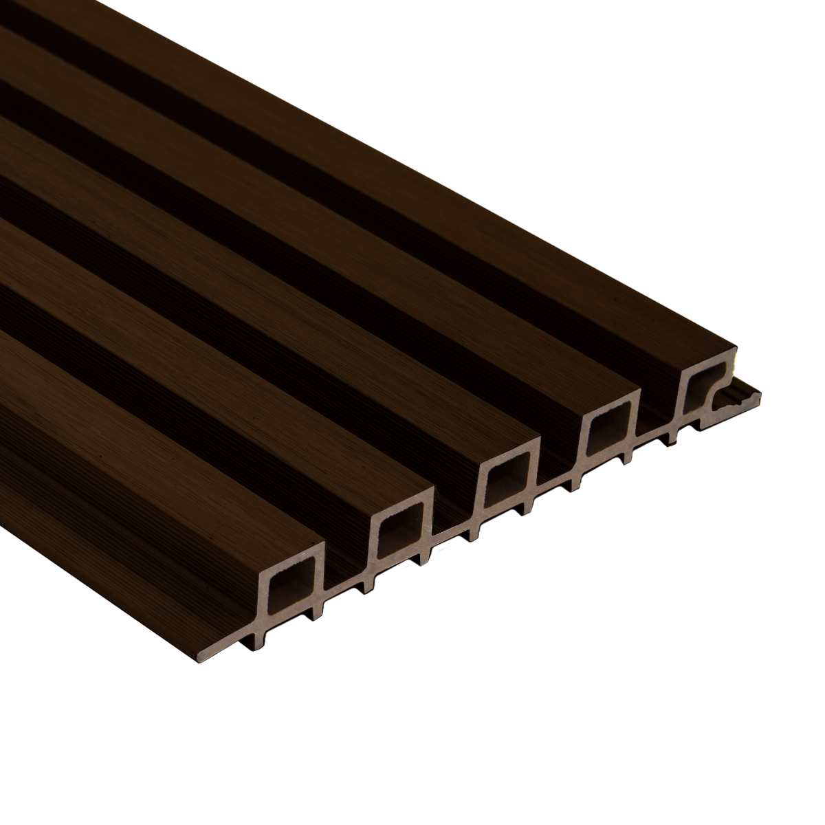 Narrow 5-Strip Redwood Composite Siding Panels - 1