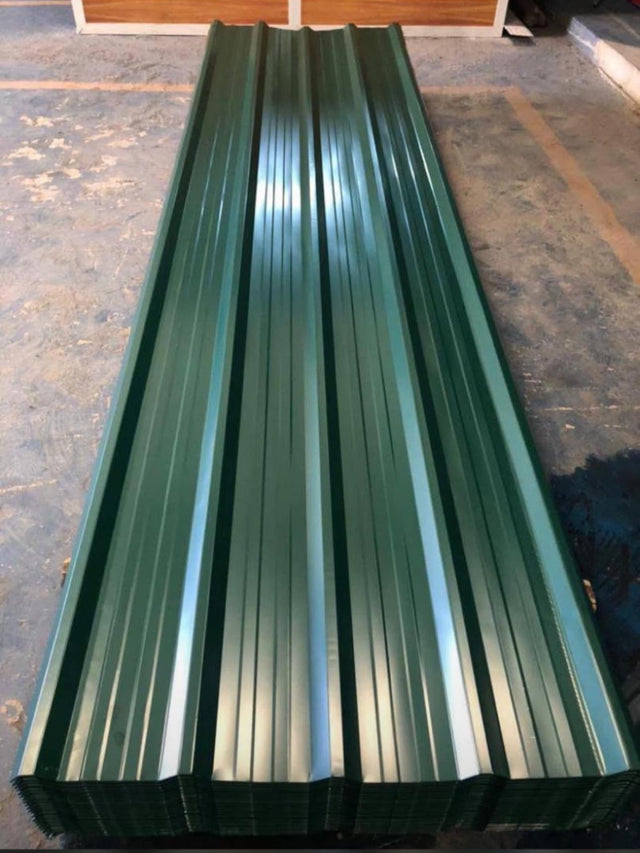 Green Panel Rib Dark Green SM-Rib Metal Roof Panels – Standard Rib Steel Roofing Sheet ...