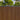 Weathered Teak with black gap wood composite fence kit with horizontal slats