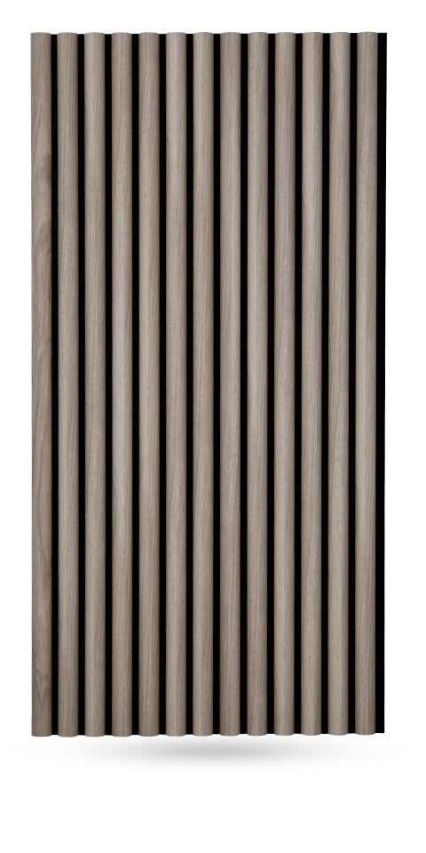 Half Rounded Panel Half-Round Wood Column Acoustic Sound Panel for Walls - White Oak ...