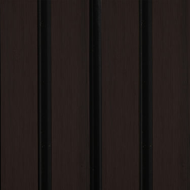 Wide 4-Strip Dark Chocolate Brown with Black Gap Composite Siding Pane ...