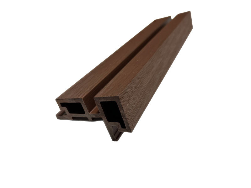 Weathered Teak Universal Slat Panel Corner Connector - Composite Moldi ...