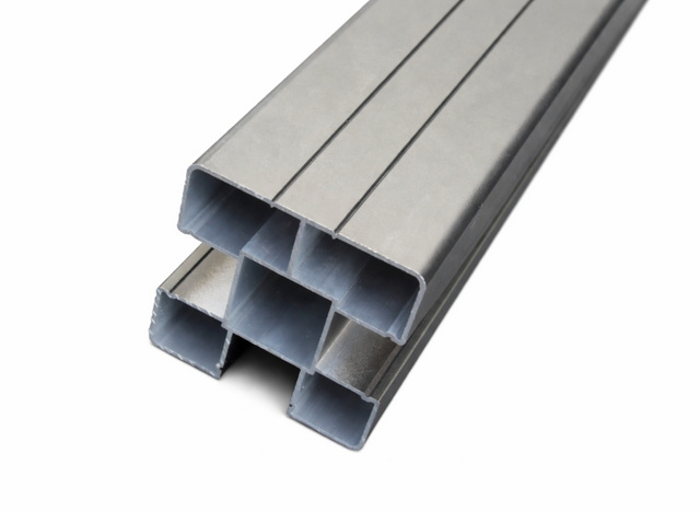 Horizontal Layout Aluminum Fence Post for Composite Fence Panels ...