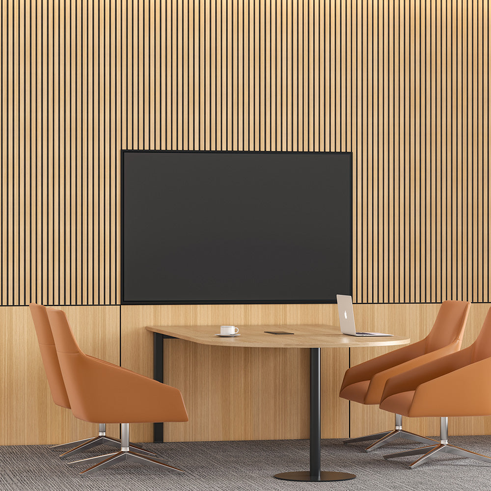 Maple Slats Maple With Black Accents Wood Slat Panels for Walls - Stout (94